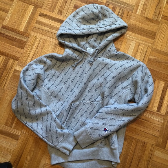 Reverse weave champion hoodie with writing - Picture 1 of 4